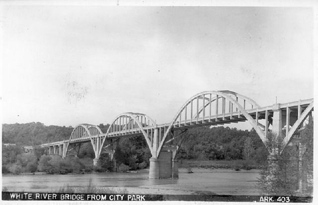 White River Bridge from City Parl, Arkansas 403